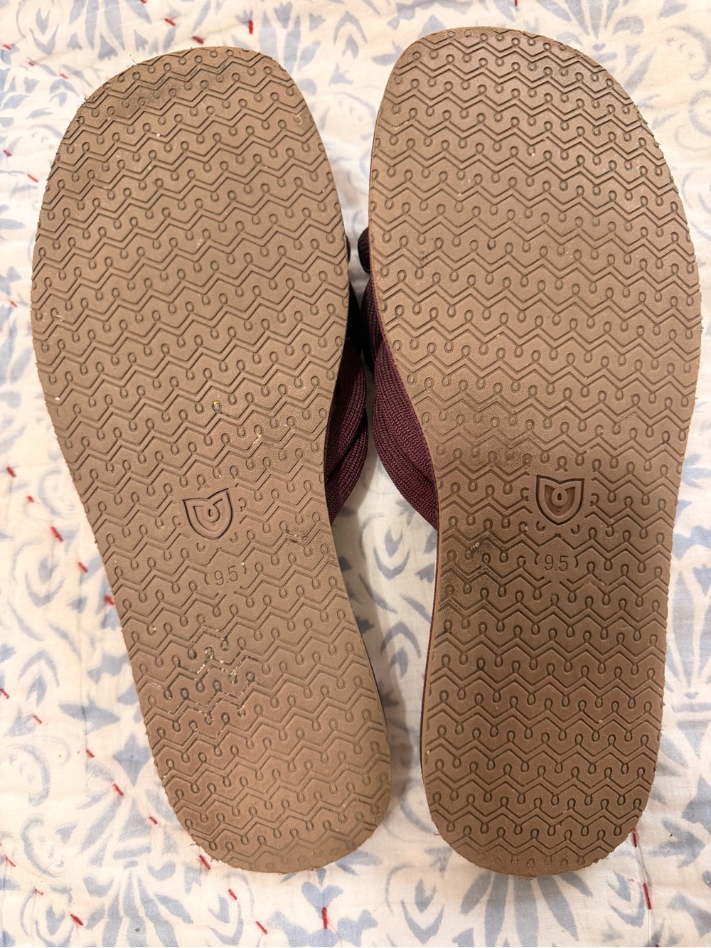 Rothy's Braided Slide Sandals in Plum & Brown - Picture 2 of 2